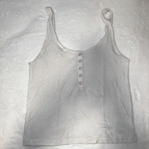 american eagle off white tank top/cami
